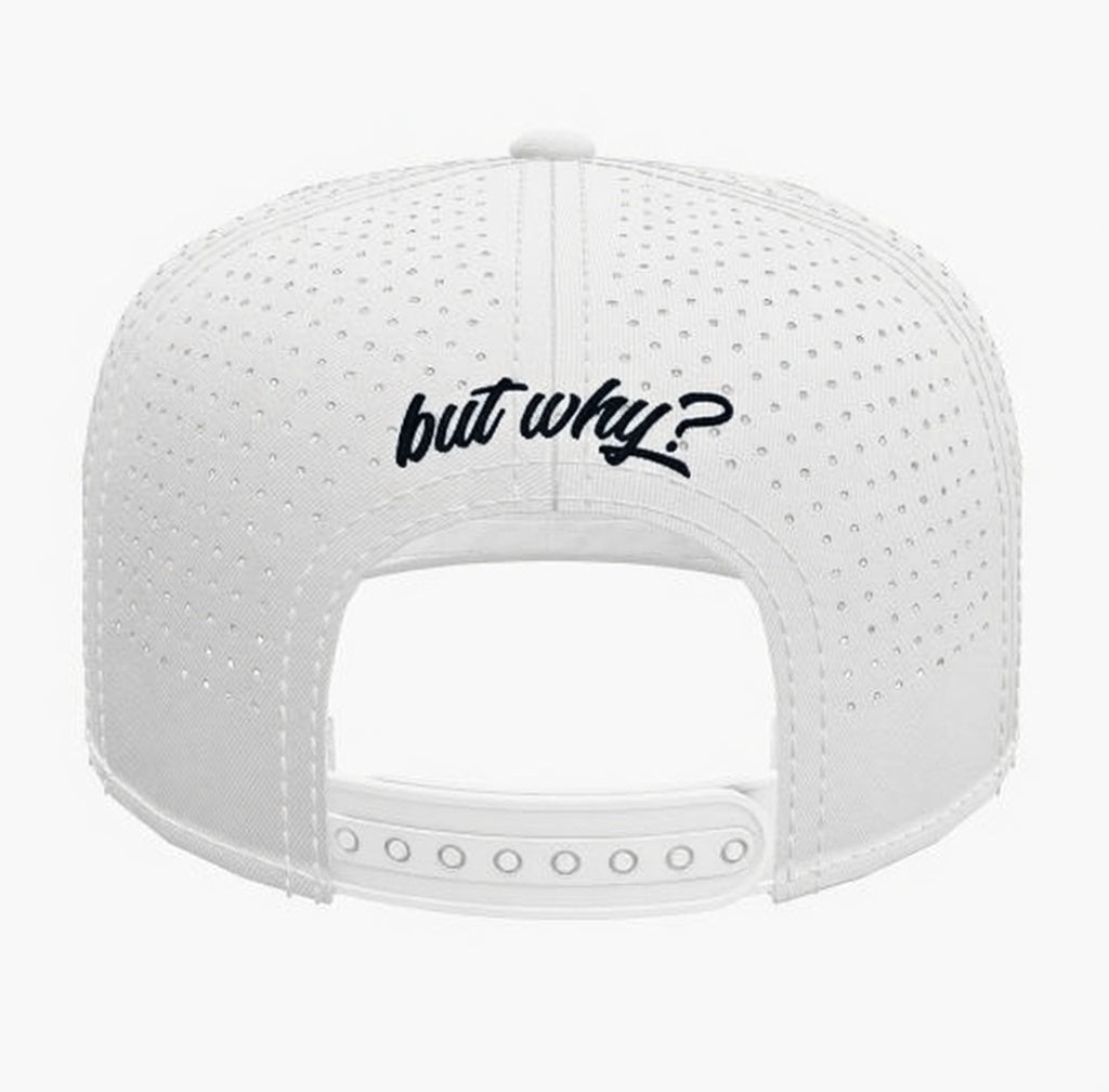 Embroidered Penguin Cap - White Lux